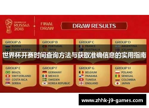 世界杯开赛时间查询方法与获取准确信息的实用指南