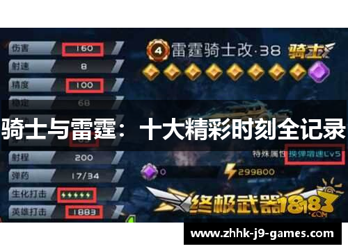 骑士与雷霆：十大精彩时刻全记录